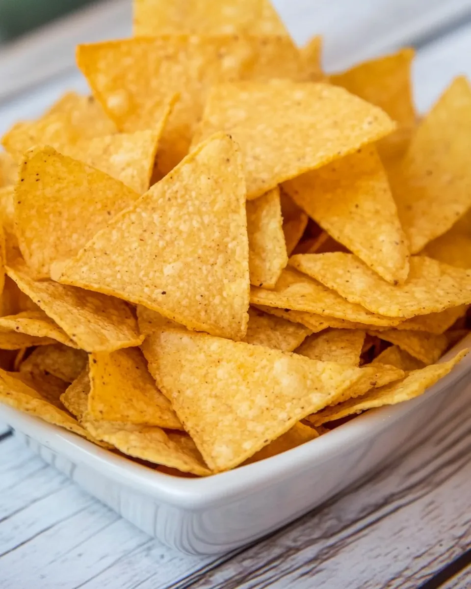 Amazing Homemade Healthy Tortilla Chips dish photo
