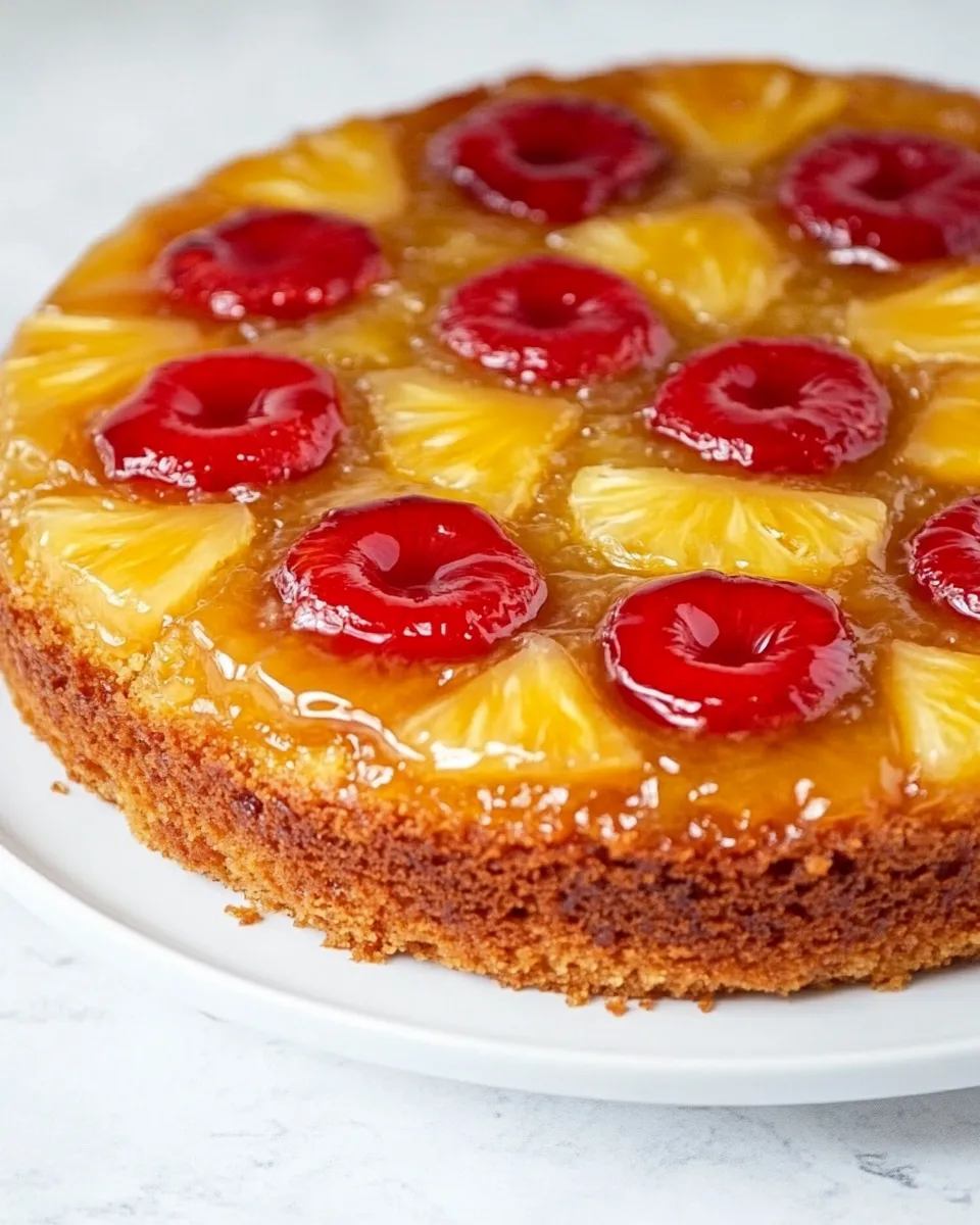 Classic Homemade Pineapple Upside Down Cake dish photo
