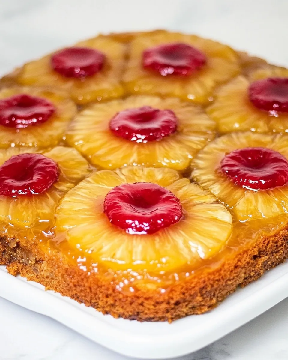 Delicious Homemade Pineapple Upside Down Cake image