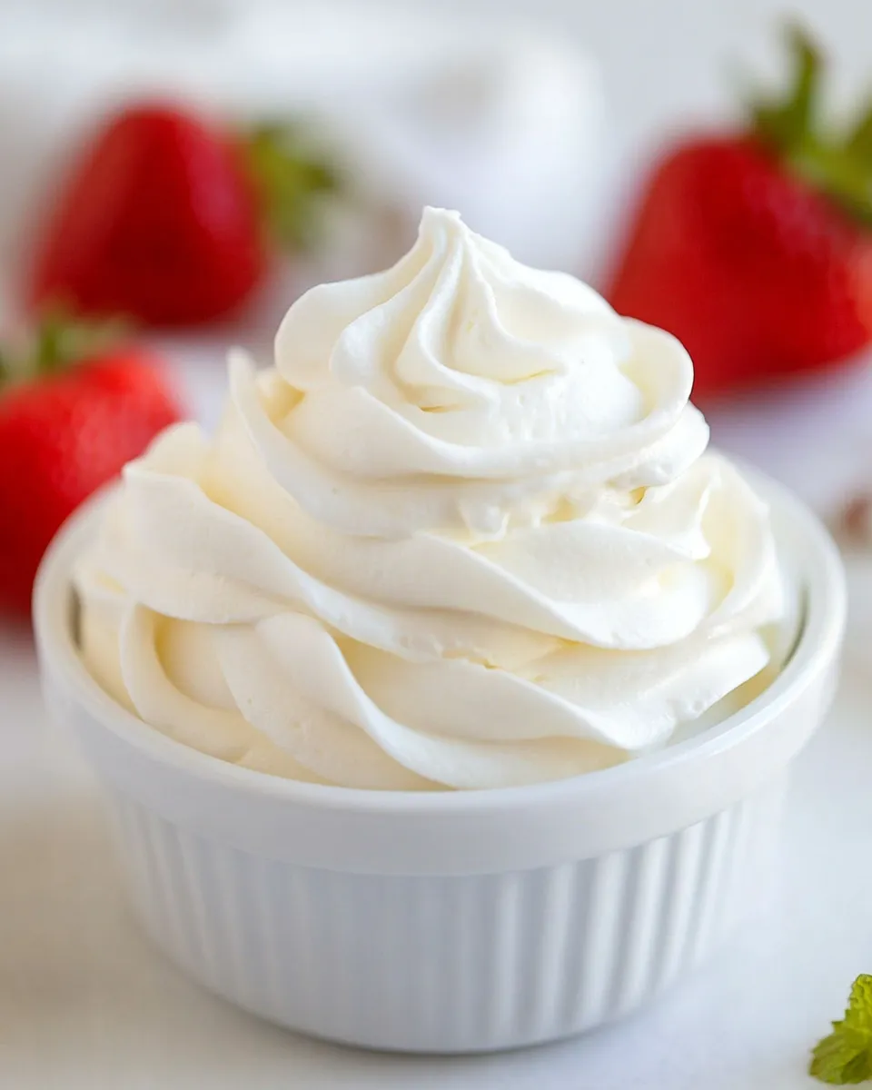 Classic Homemade Whipped Cream dish photo