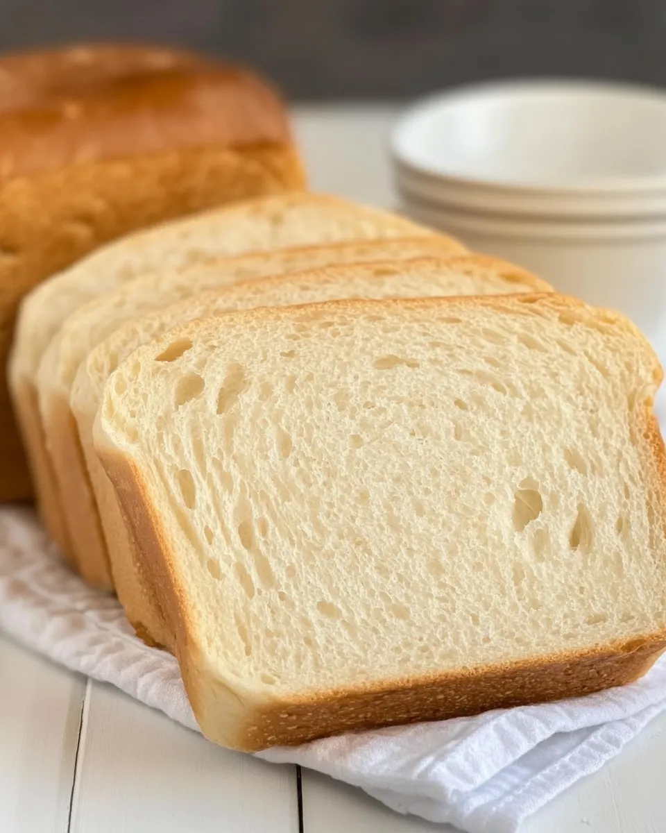 Delicious Homemade White Bread shot
