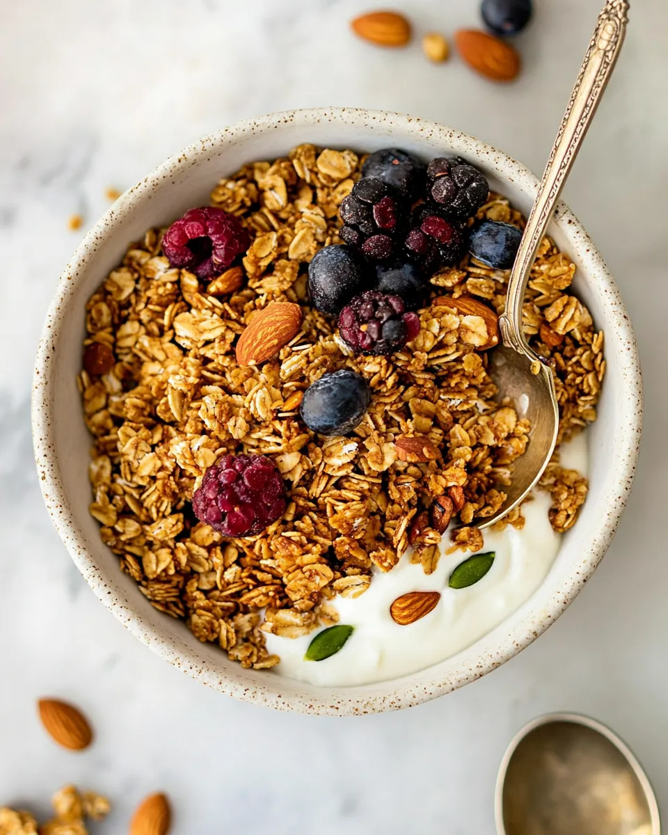 Homemade Honey Almond Granola recipe photo