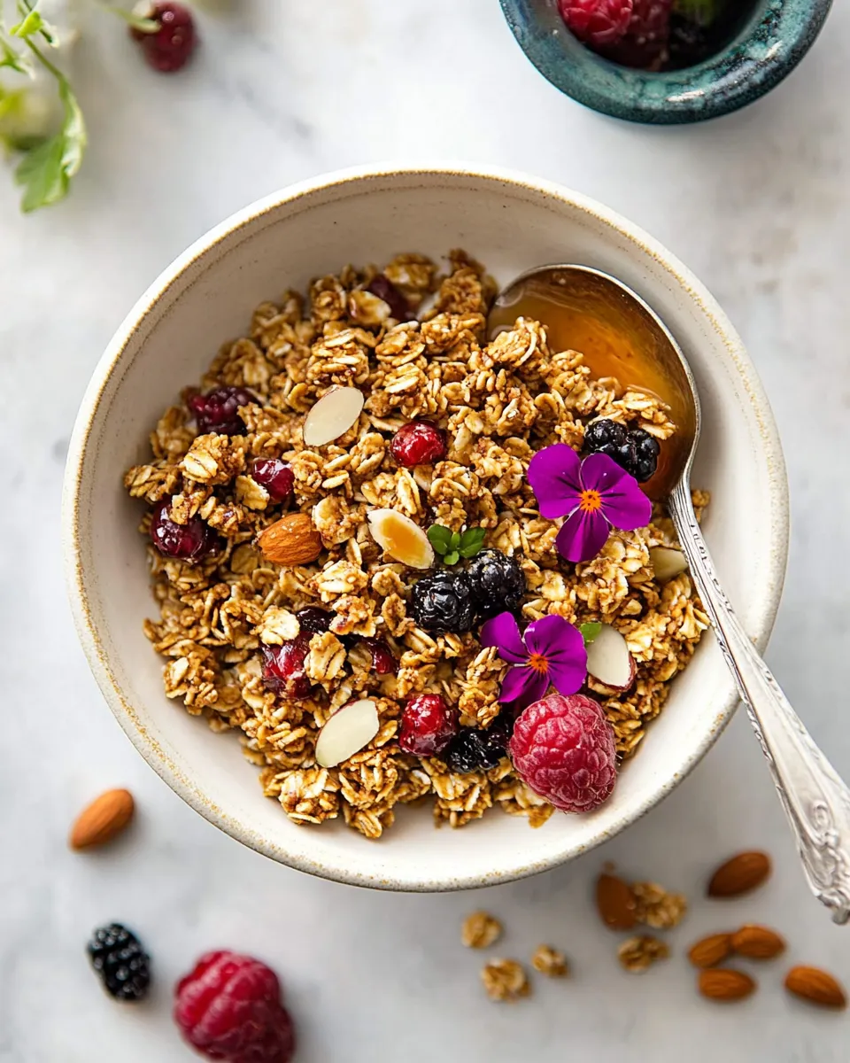 Classic Honey Almond Granola dish photo