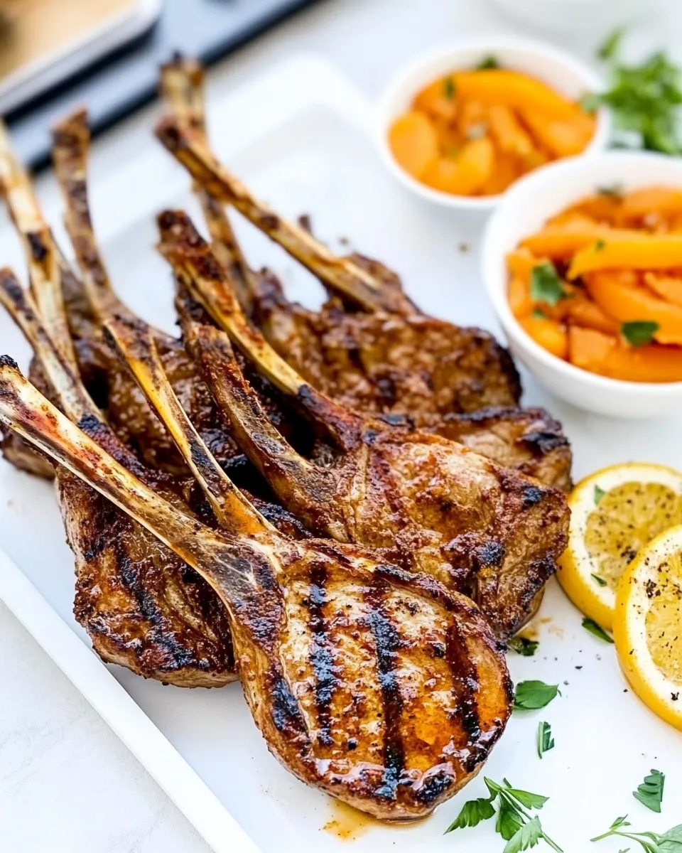 Easy Honey Jerk Lamb Chops recipe photo