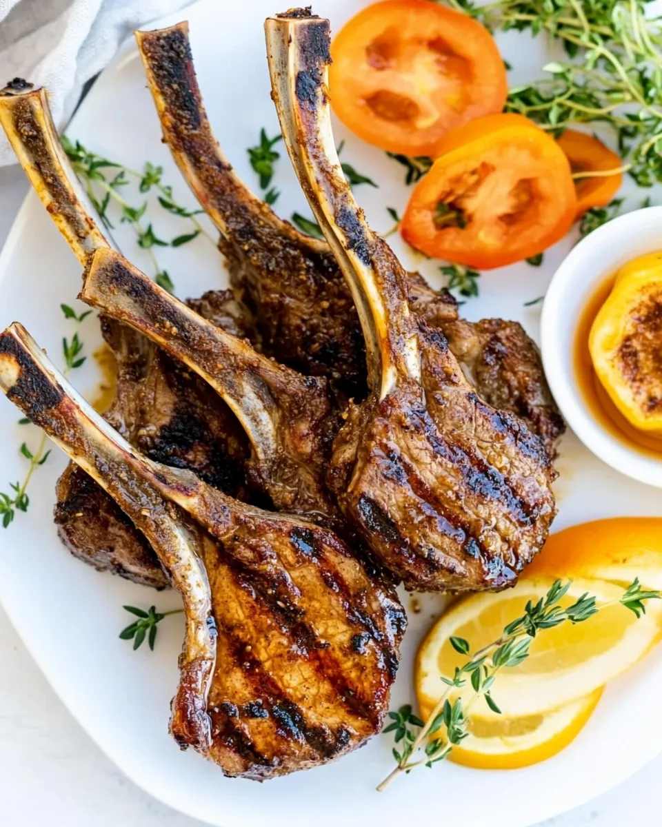 Delicious Honey Jerk Lamb Chops dish photo