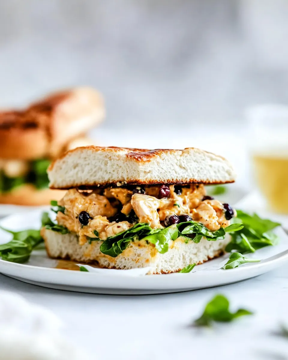 Easy Honey Mustard Chicken Salad Sandwiches recipe photo