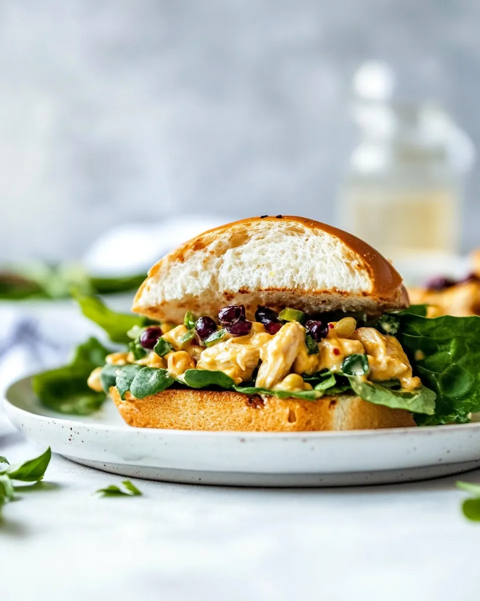Delicious Honey Mustard Chicken Salad Sandwiches dish photo