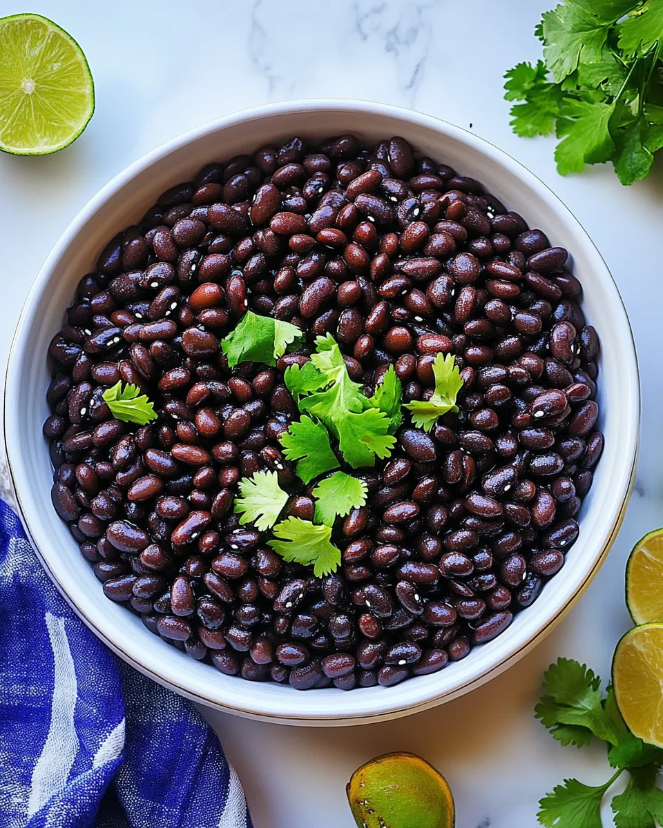 Easy How to Cook Black Beans food shot