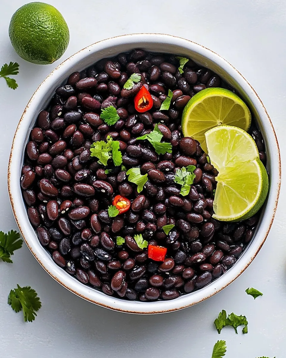Delicious How to Cook Black Beans plate image