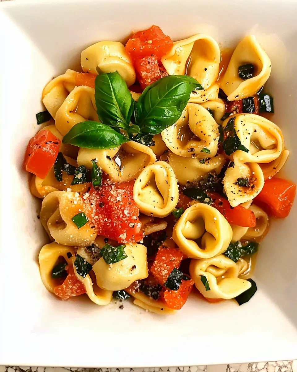 Delicious How to Cook Tortellini plate image