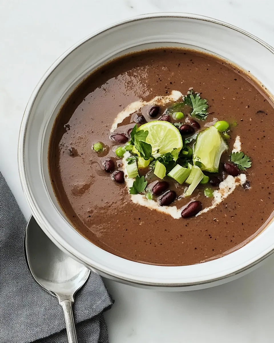 Easy Instant-Pot Black Bean Soup recipe photo