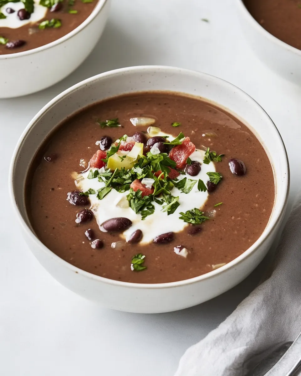 Delicious Instant-Pot Black Bean Soup shot