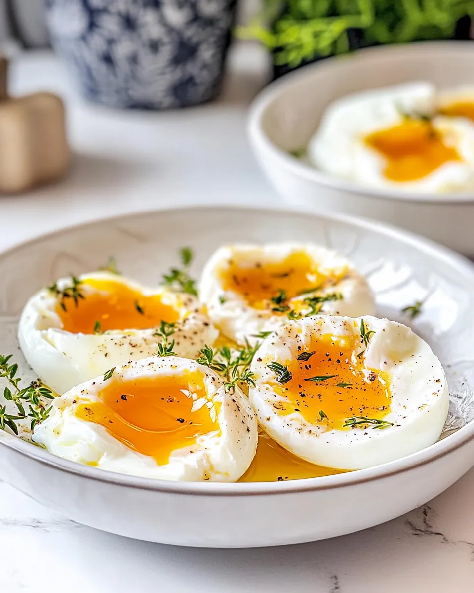 Classic Instant-Pot Poached Eggs dish photo