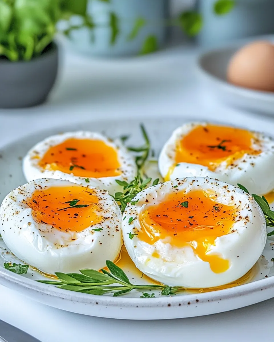 Easy Instant-Pot Poached Eggs food shot