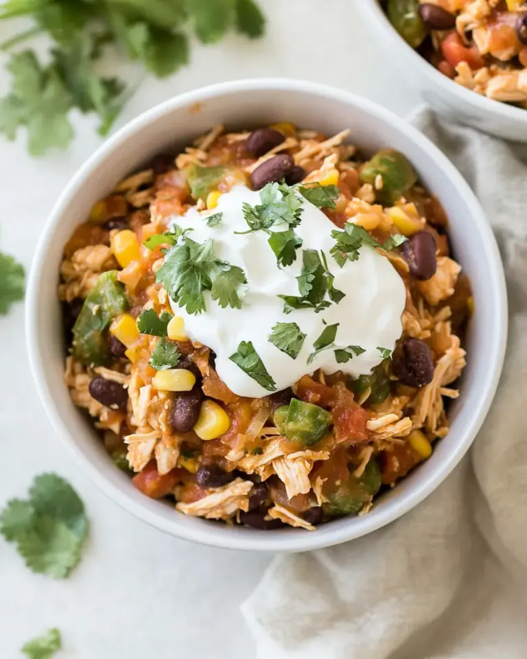Homemade Instant Pot Chicken Taco Bowls recipe photo