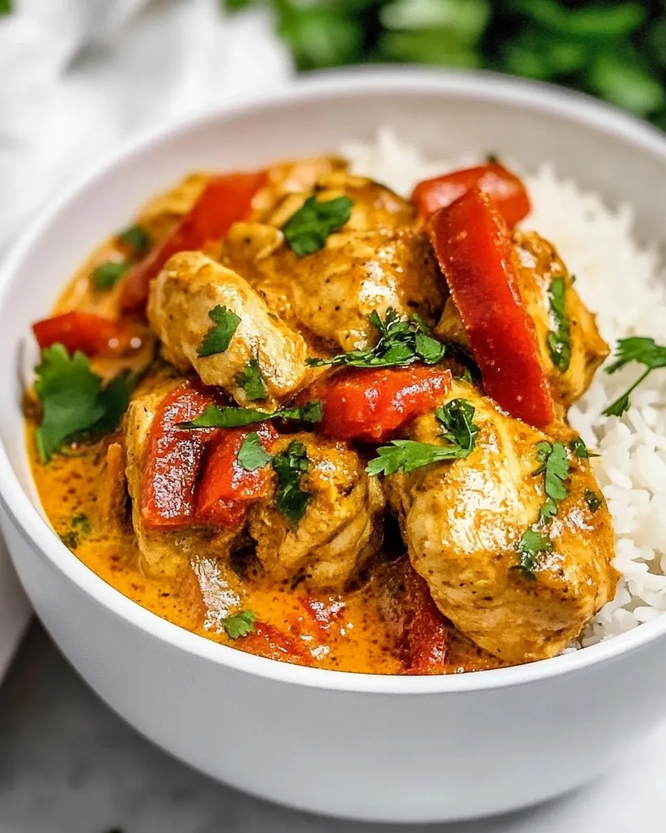 Easy Instant Pot Coconut Curry Chicken recipe image