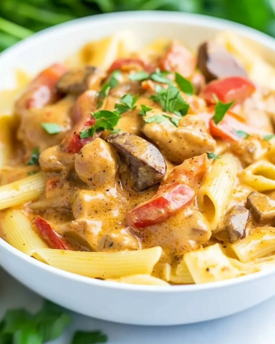 Easy Instant Pot Creamy Cajun Pasta food shot