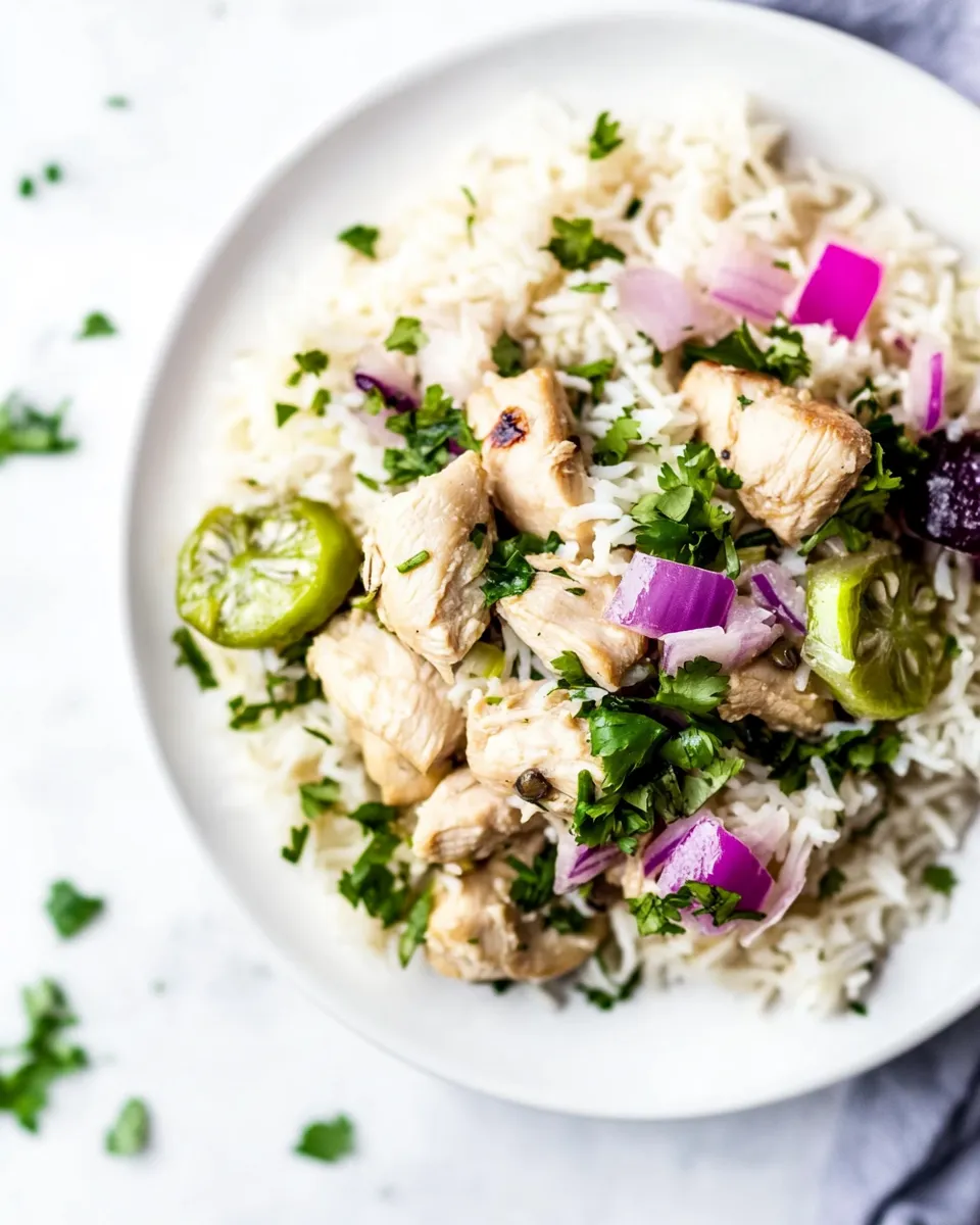 Quick Instant Pot Indian Chicken Pulao food shot