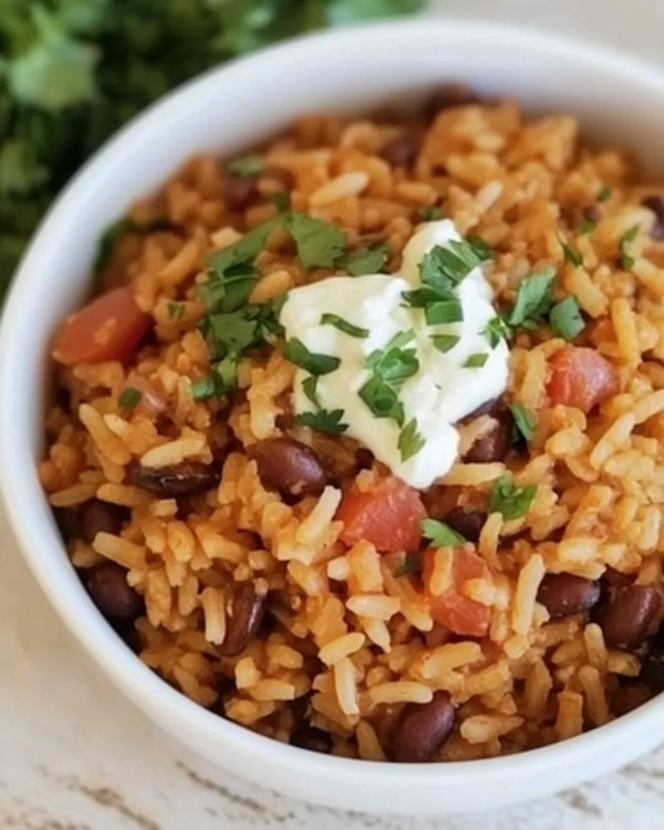 Easy Instant Pot Rice and Beans - With Dried Beans food shot
