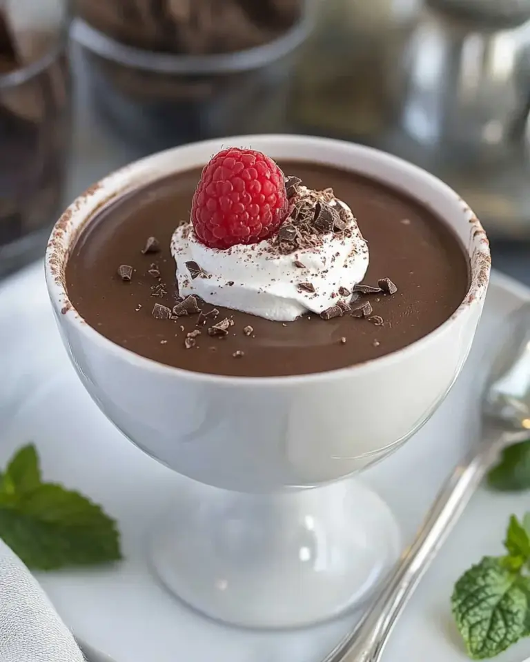 Homemade Italian Chocolate Pudding photo