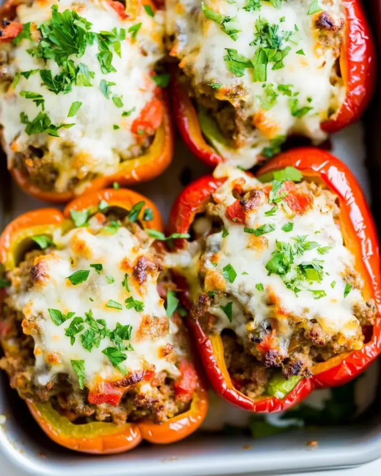 Homemade Italian Sausage Stuffed Peppers photo