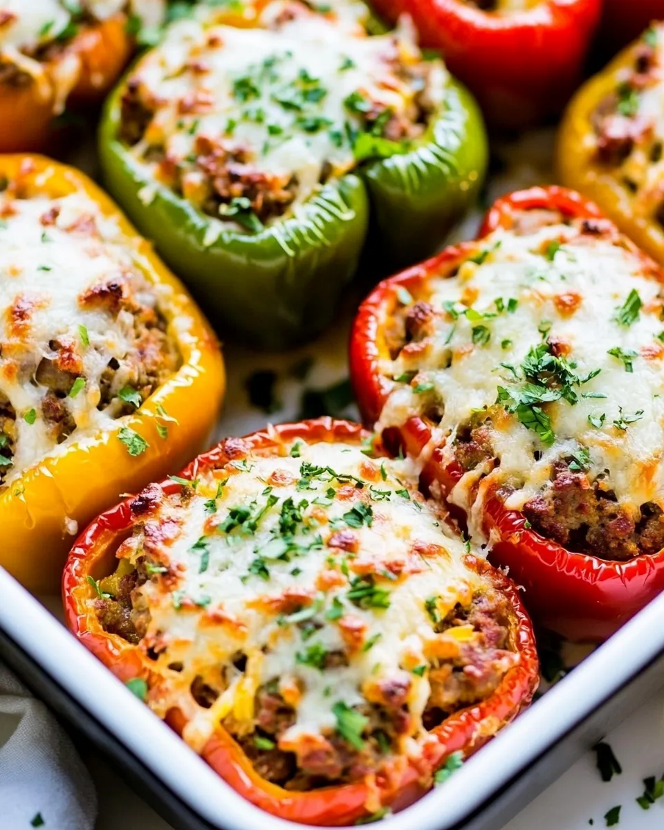 Classic Italian Sausage Stuffed Peppers image
