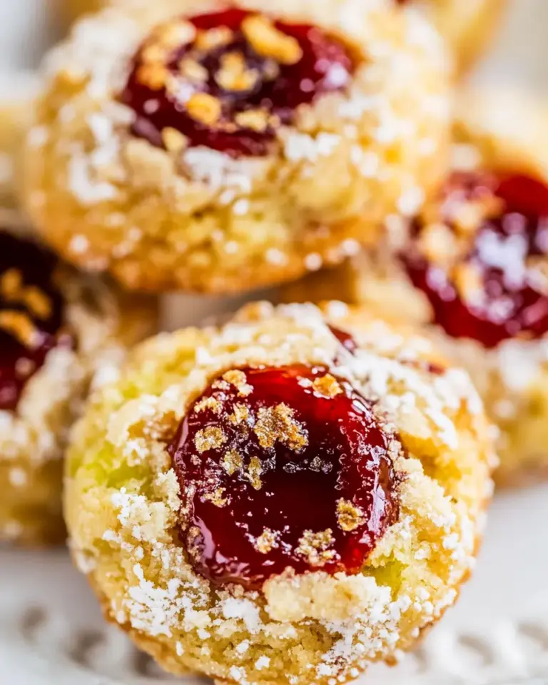 Homemade Italian Thumbprint Cookies recipe photo