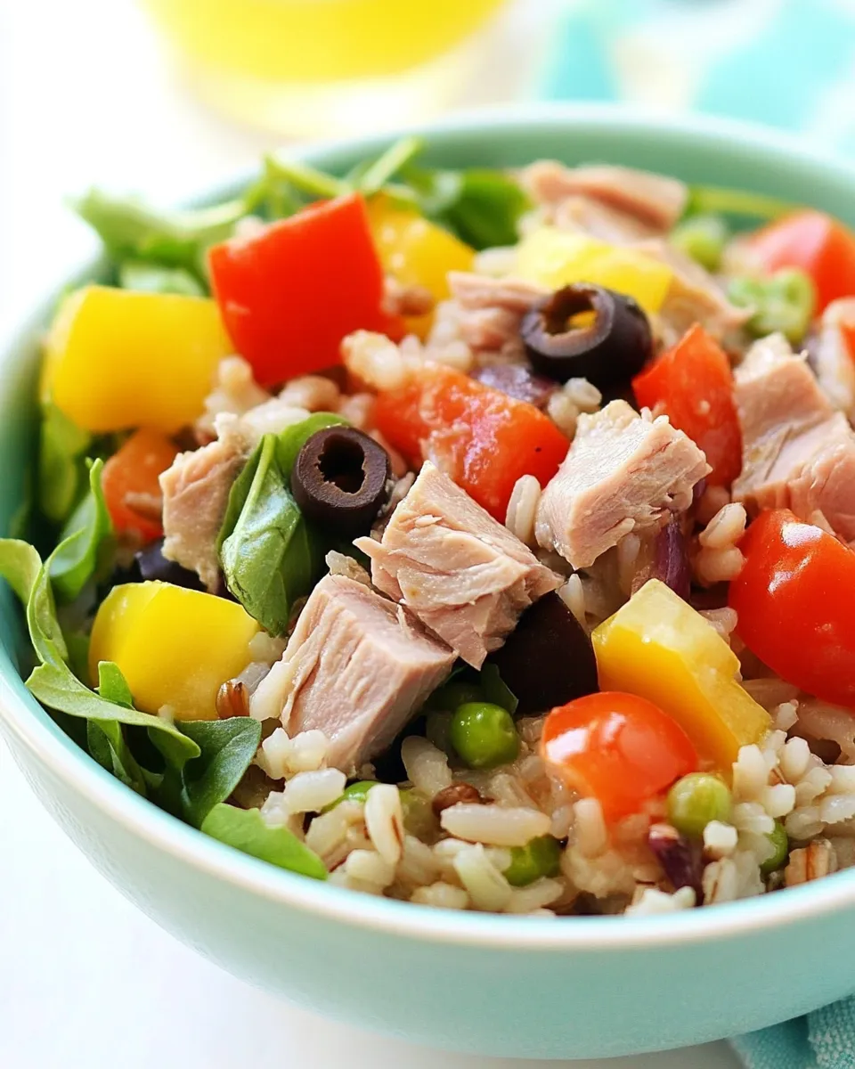 Homemade Italian Tuna and Brown Rice Salad (Riso e Tonno) photo