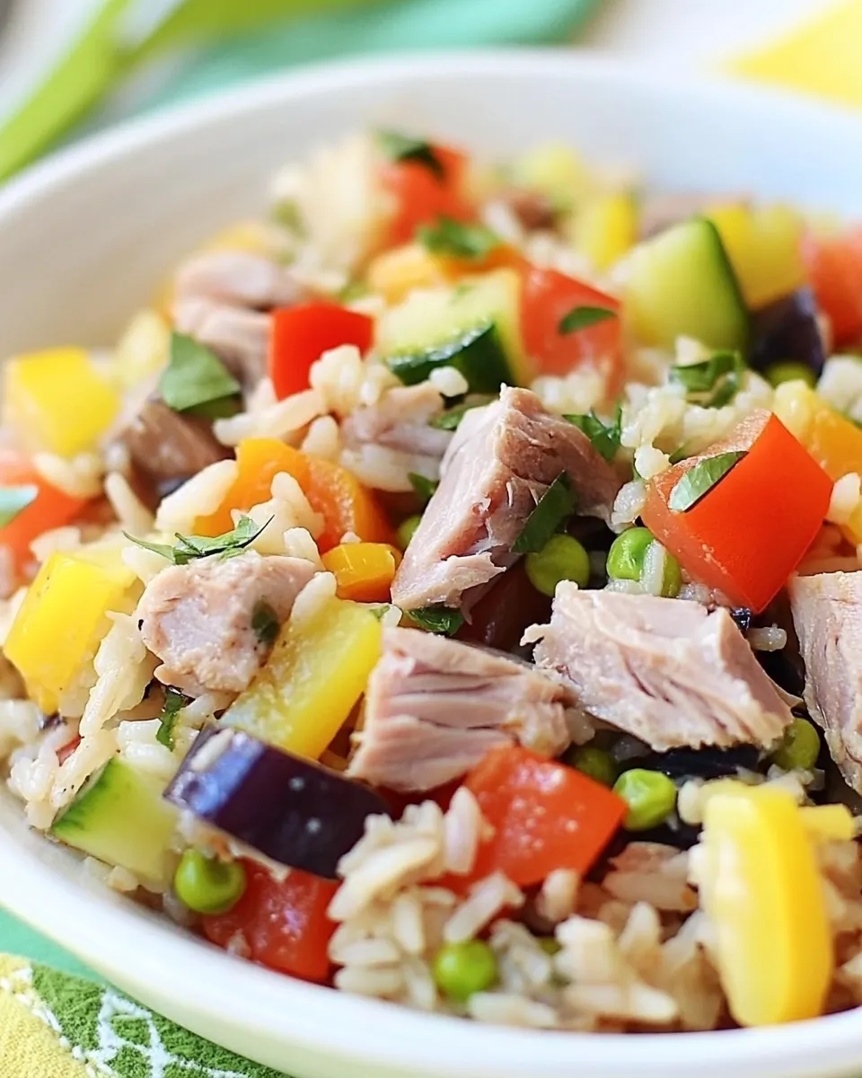 Classic Italian Tuna and Brown Rice Salad (Riso e Tonno) recipe photo