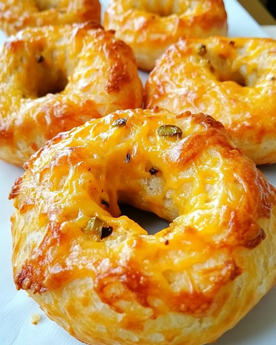 Delicious Jalapeno Cheddar Bagels image