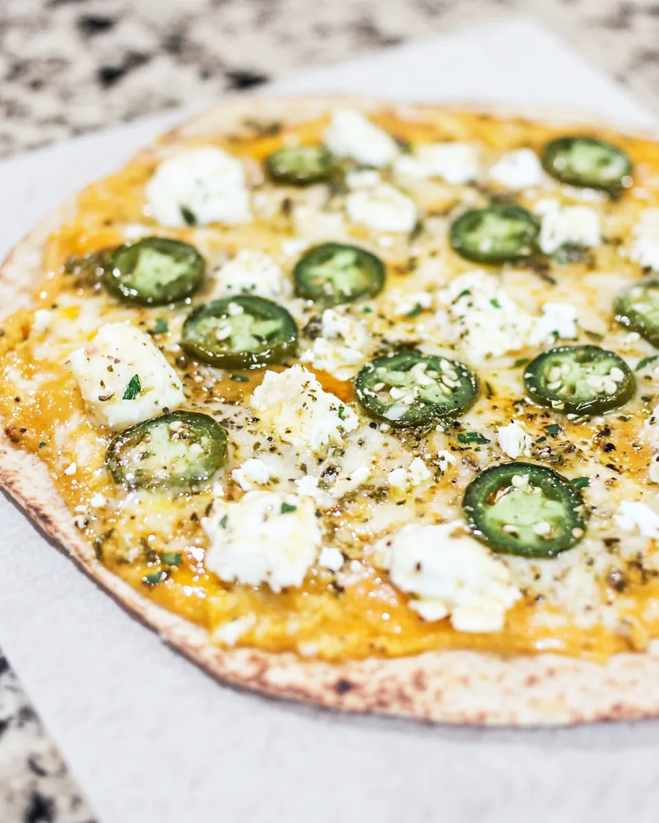 Homemade Jalapeo Popper Pita Pizza recipe photo