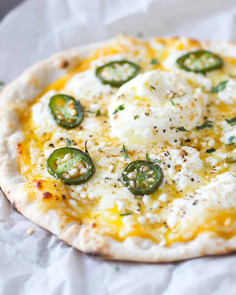 Classic Jalapeo Popper Pita Pizza dish photo