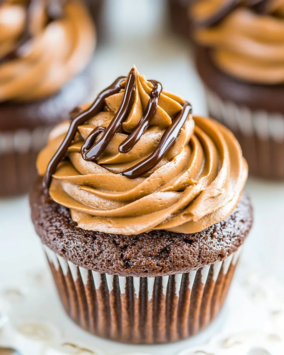 Easy Kahlua Chocolate Cupcakes recipe image