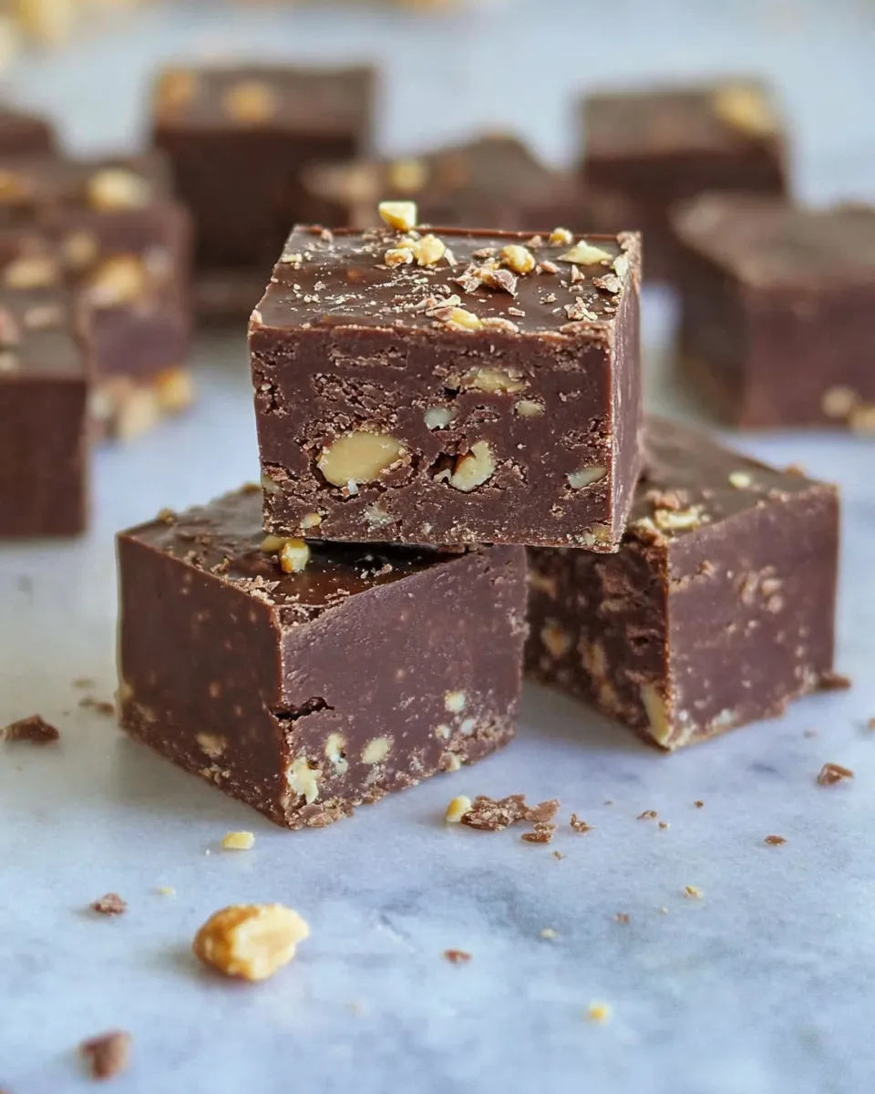 Homemade Kahlua Chocolate Peanut Butter Fudge photo