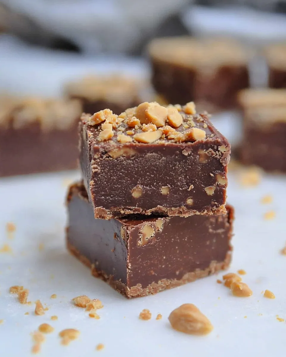 Delicious Kahlua Chocolate Peanut Butter Fudge dish photo