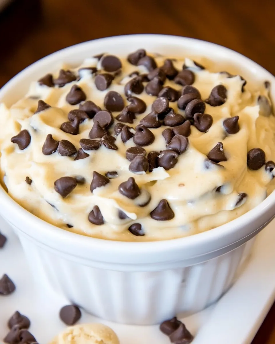 Easy Keto Cookie Dough Dip food shot