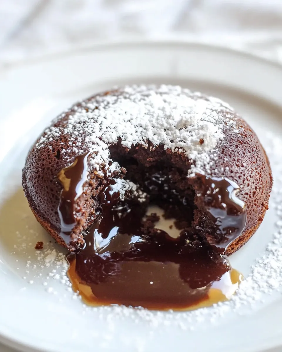 Delicious Keto Lava Cake shot