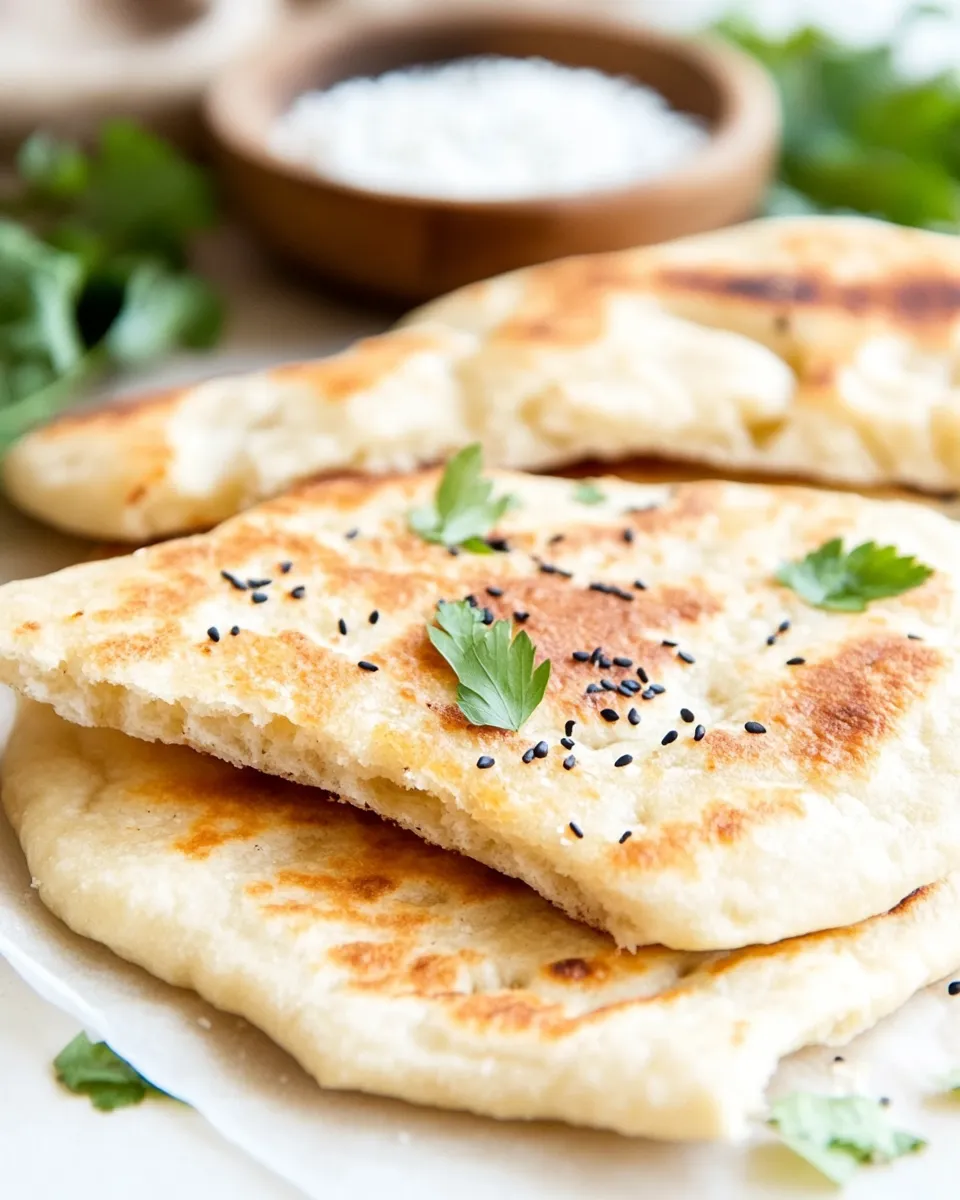 Delicious Keto Naan Bread food shot