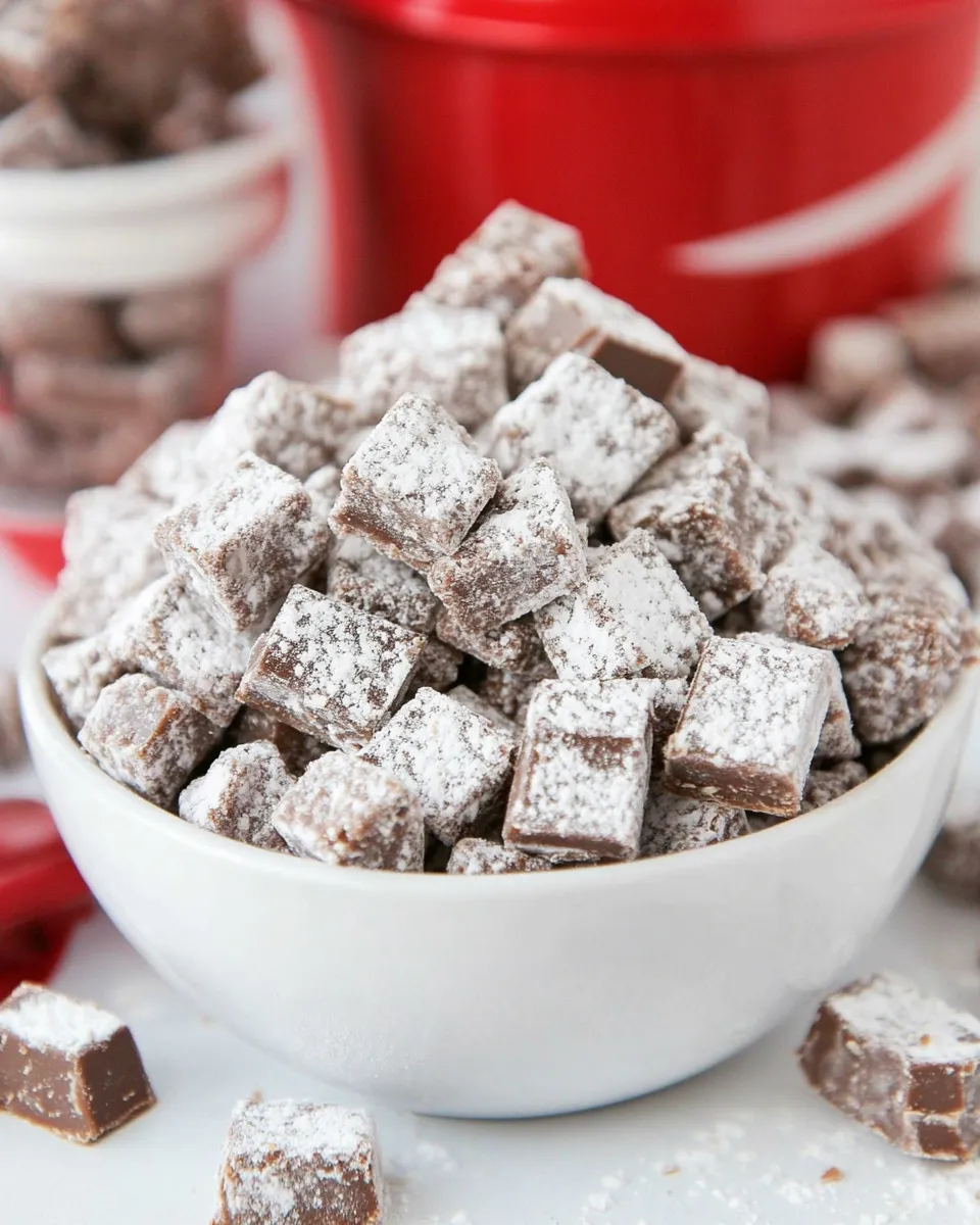 Easy Kit Kat Muddy Buddies dish photo