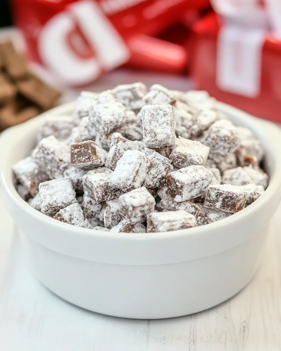 Delicious Kit Kat Muddy Buddies food shot