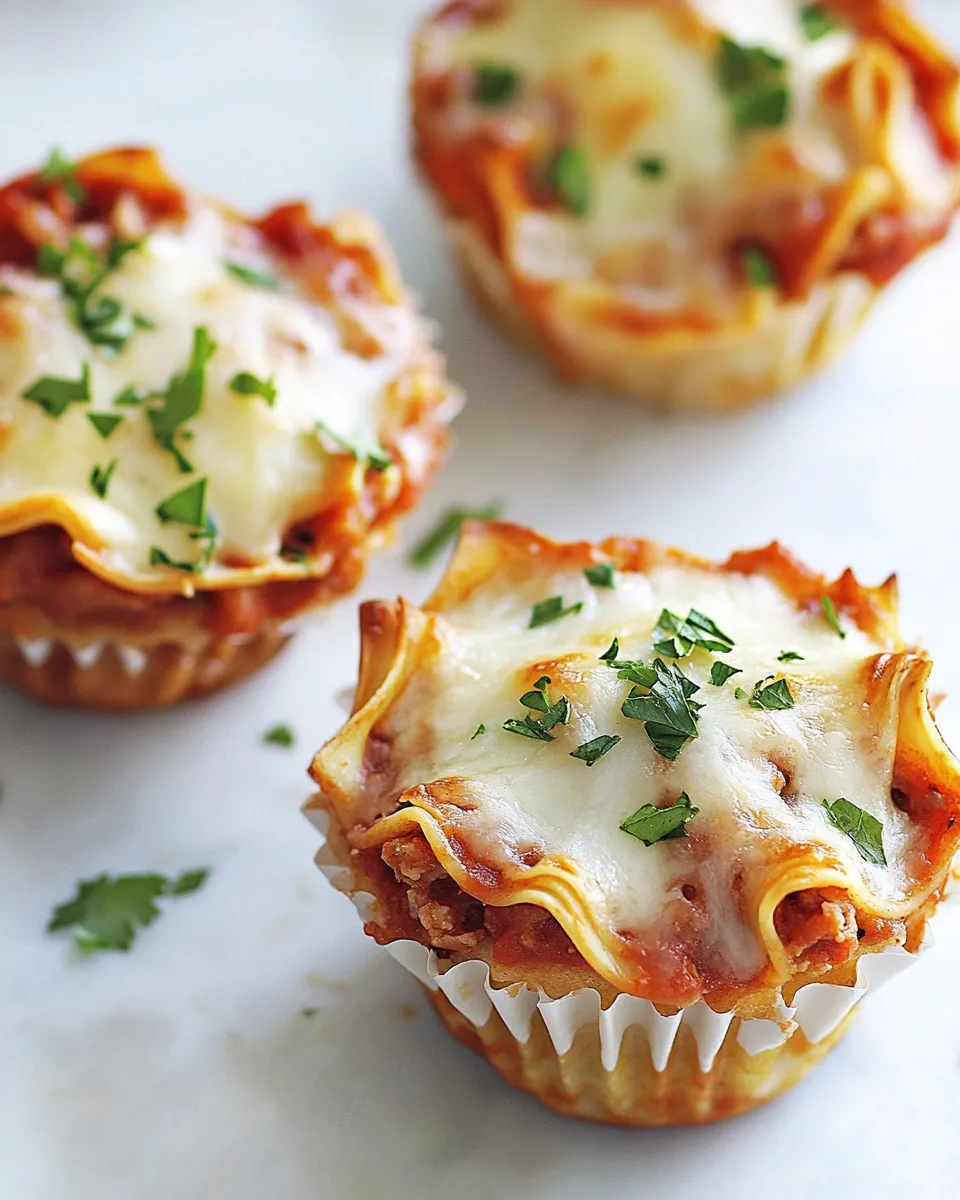 Classic Lasagna Cupcakes image