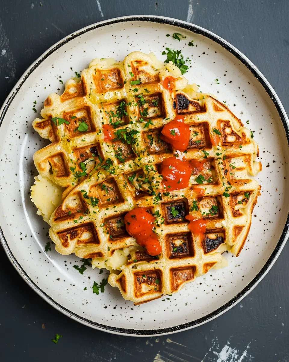 Classic Leftover Mashed Potato Waffles image