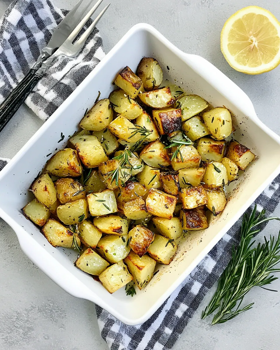 Classic Lemon-Roasted Potatoes dish photo