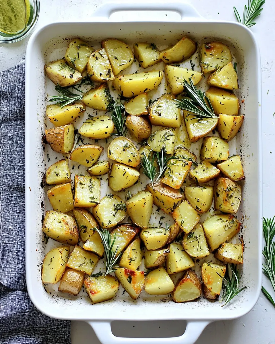 Delicious Lemon-Roasted Potatoes plate image