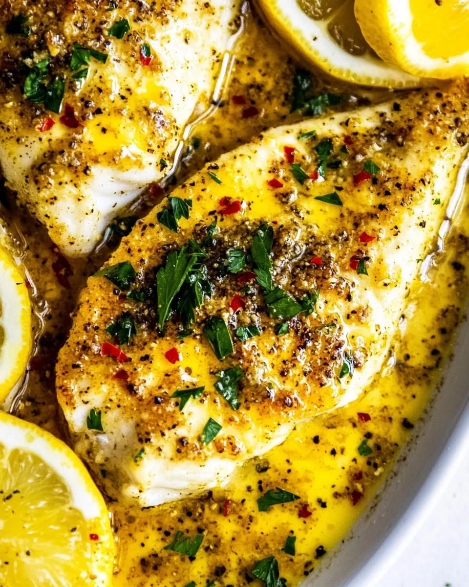 Homemade Lemon Butter Baked Tilapia Recipe photo