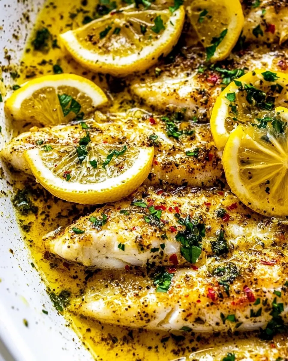 Easy Lemon Butter Baked Tilapia Recipe recipe photo
