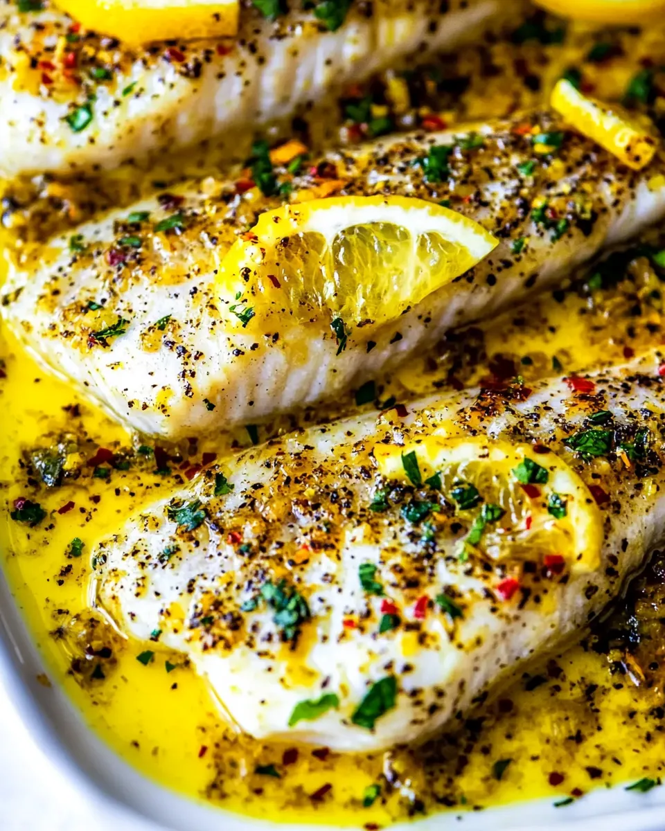 Delicious Lemon Butter Baked Tilapia Recipe dish photo