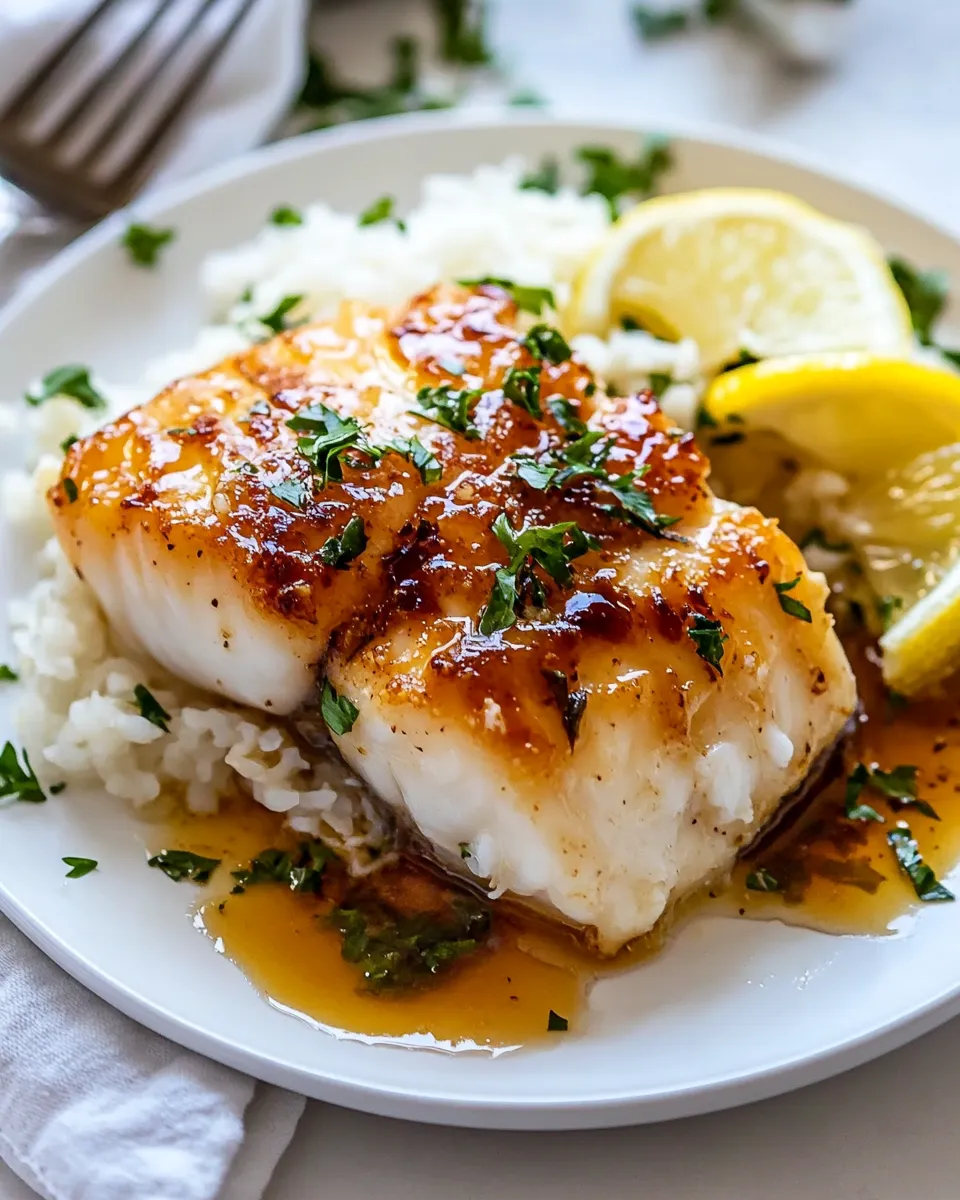 Easy Lemon Butter Cod Recipe recipe photo