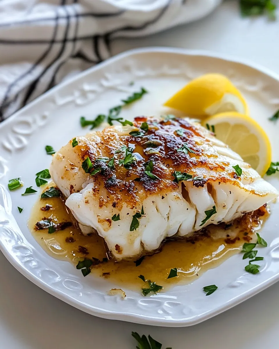 Delicious Lemon Butter Cod Recipe dish photo
