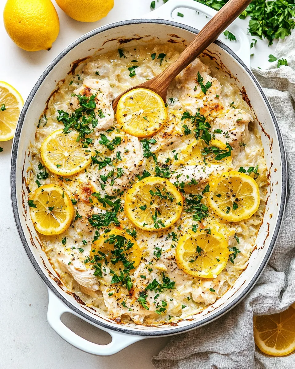 Classic Lemon Chicken Casserole dish photo